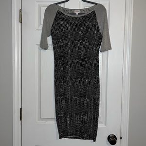 Black and grey Lula Roe dress